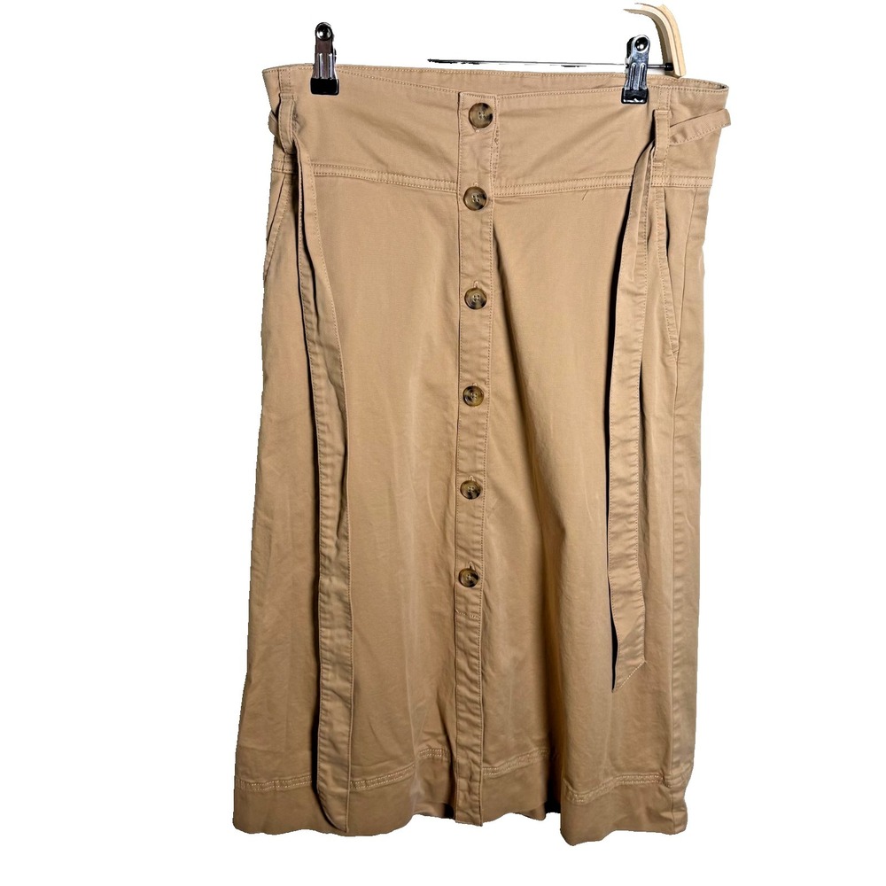 GAP Womens Khaki Tan Pencil Skirt Size 4 Flowy Casual Workwear Classic y2k 90s